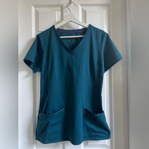 Purple Label by Healing Hands Scrub Set - caribbean blue